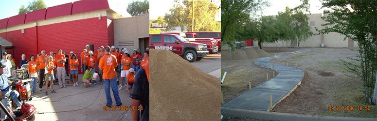 Images of Mobile Mix's community service work throughout Arizona