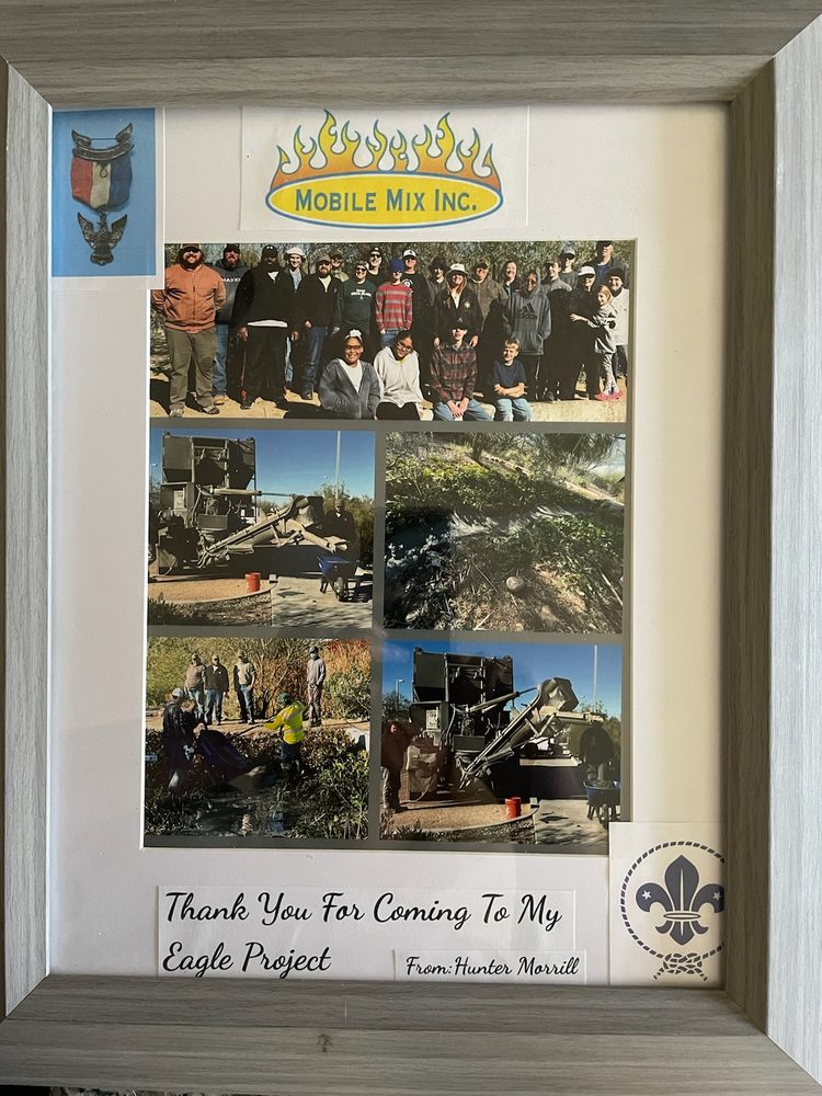 Hunter Marrill's Eagle Scout Project letter of appreciation