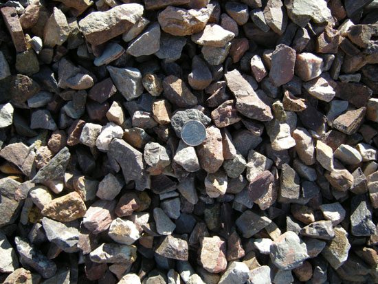 Screened Apache Brown 1 inch landscape rock