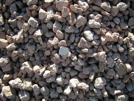 Screened Yavapai Coral 1 inch landscape rock
