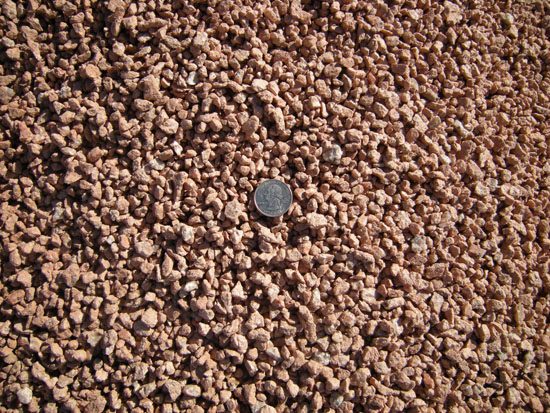 Screened Yavapai Coral 3/8 inch landscape rock